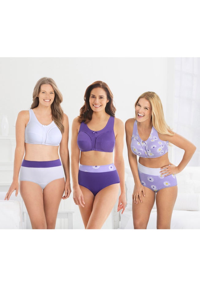 Full Coverage Stretch Cotton Color Block Brief 3-Pack image number 5