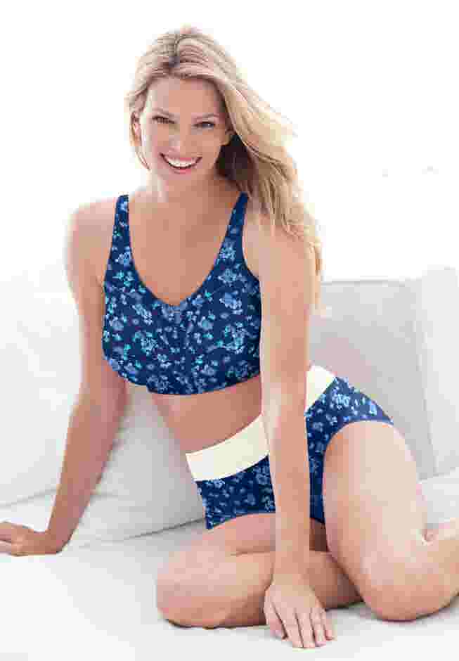 Full Coverage Stretch Cotton Color Block Brief 3-Pack image number 5