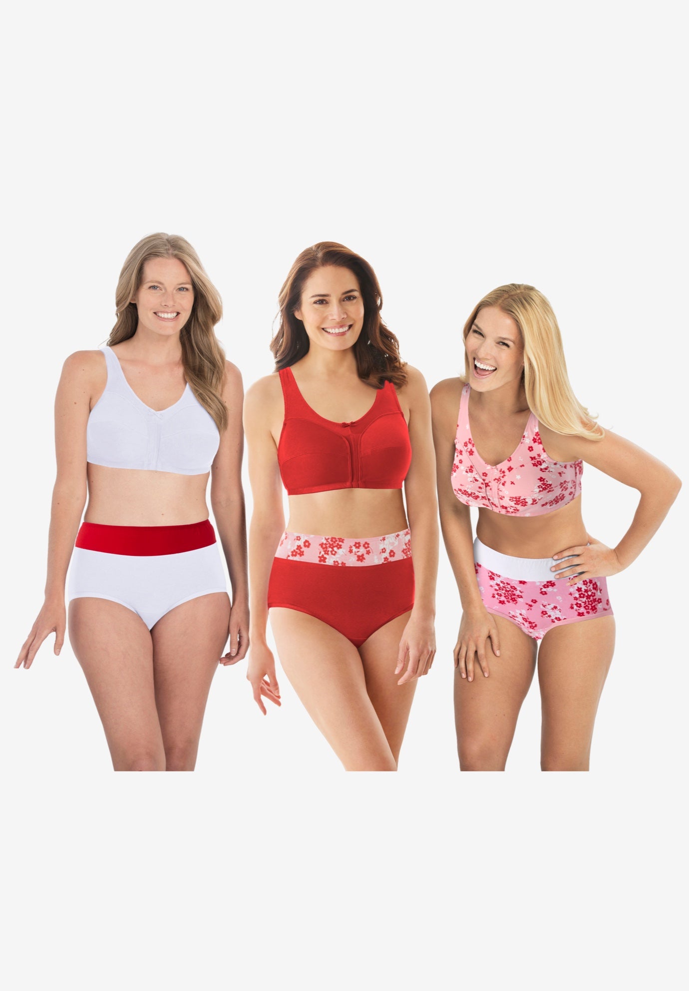 Full Coverage Stretch Cotton Color Block Brief 3-Pack image number 1