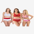 Full Coverage Stretch Cotton Color Block Brief 3-Pack image number null