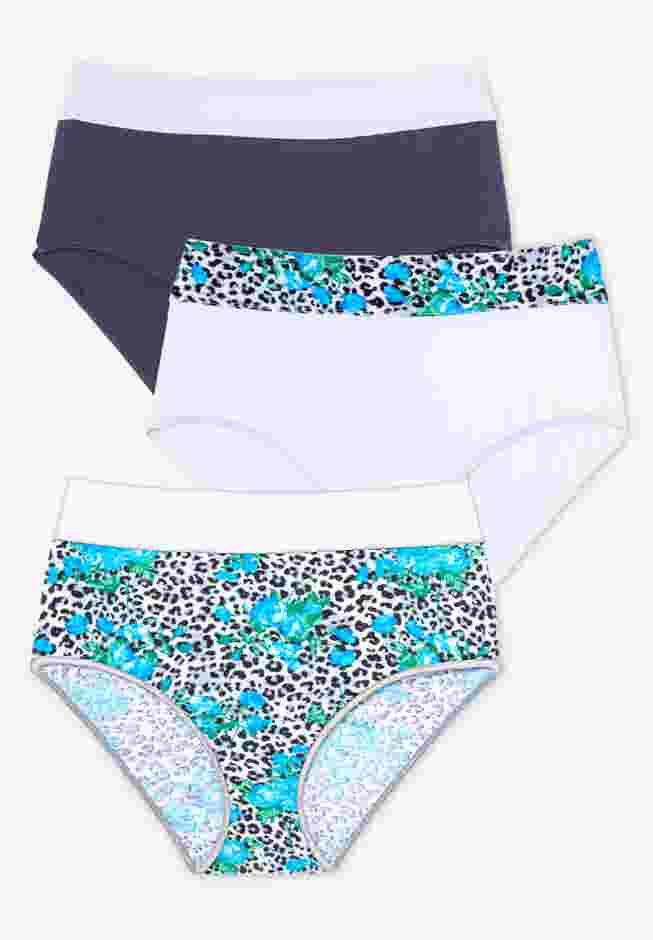 Full Coverage Stretch Cotton Color Block Brief 3-Pack image number 0