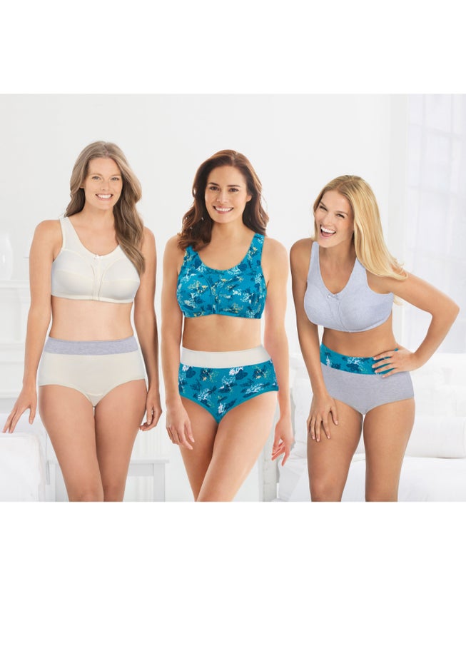 Full Coverage Stretch Cotton Color Block Brief 3-Pack image number 6