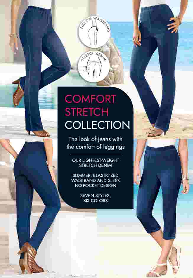 Plus Size Comfort Stretch Capri Jean image number 2