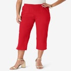 Plus Size Comfort Stretch Capri Jean image number null
