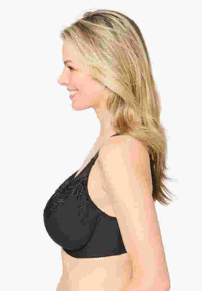 Embroidered Wireless Bra image number 2