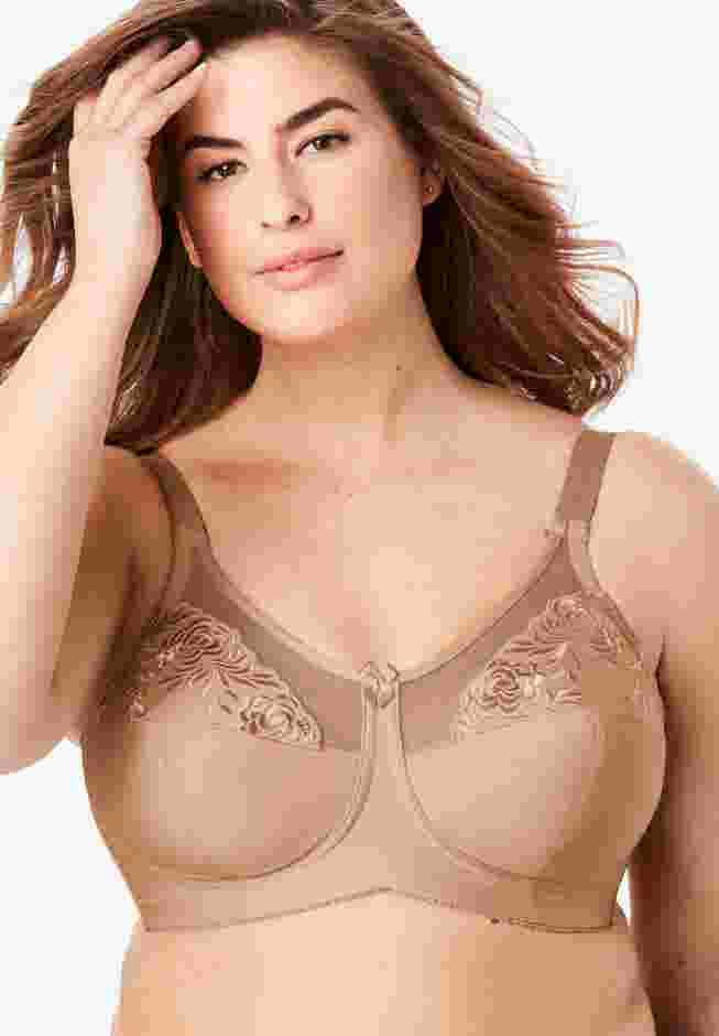 Embroidered Wireless Bra image number 0