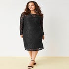 Stretch Lace Shift Dress image number null