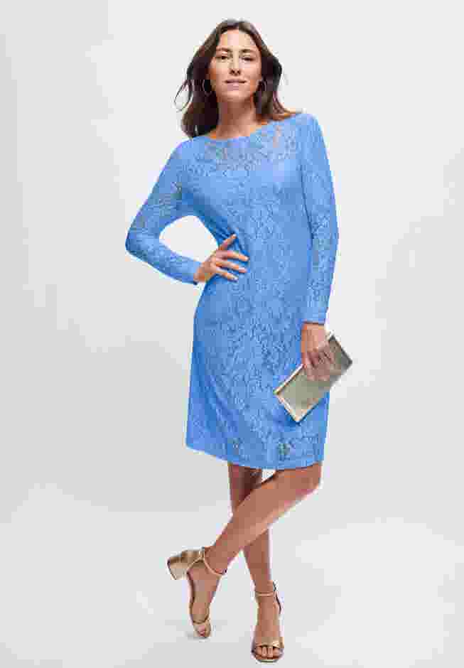 Stretch Lace Shift Dress image number 0