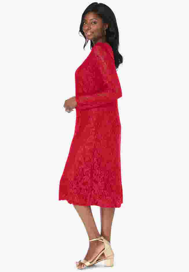 Stretch Lace Shift Dress image number 2