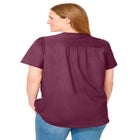 Pintucked Half-Button Tunic image number null