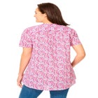 Pintucked Half-Button Tunic image number null