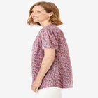 Pintucked Half-Button Tunic image number null