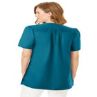 Pintucked Half-Button Tunic image number null