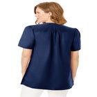 Pintucked Half-Button Tunic image number null