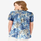 Pintucked Half-Button Tunic image number null