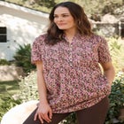 Pintucked Half-Button Tunic image number null