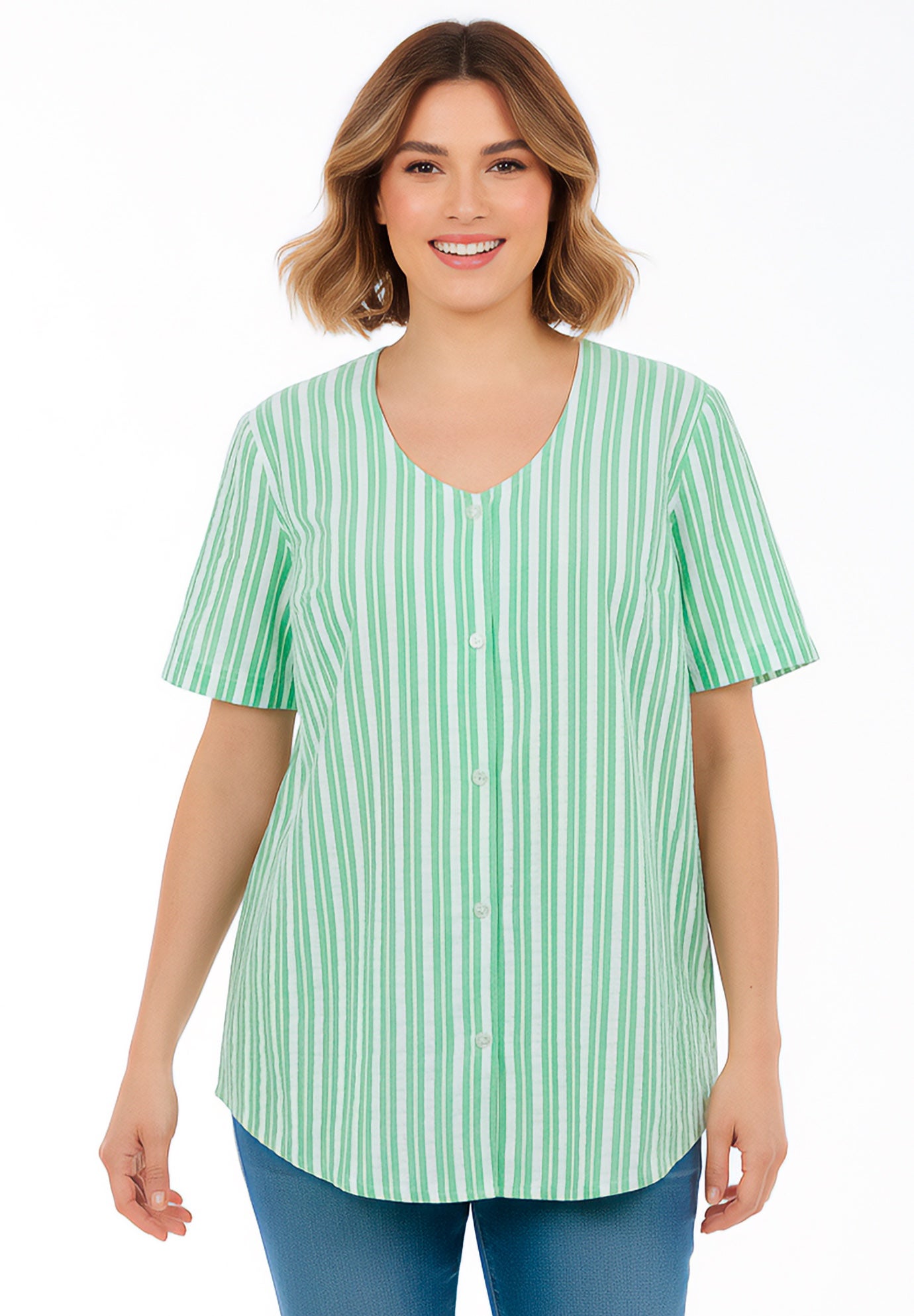 Seersucker Baseball Shirt image number 0