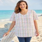 Seersucker Baseball Shirt image number null