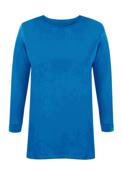 Perfect Plus Size Long-Sleeve Crewneck Tee, Black Woman Within