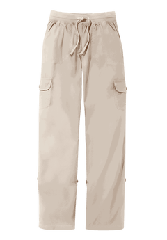 Convertible Cargo Pant with Utility Pockets, Natural Khaki Woman