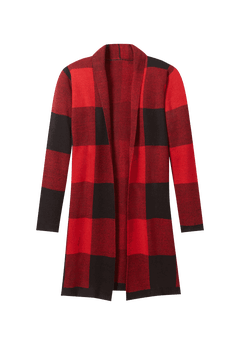 Side Zip Sweatshirt - Relaxed Fit, Ample Coverage, Classic Red