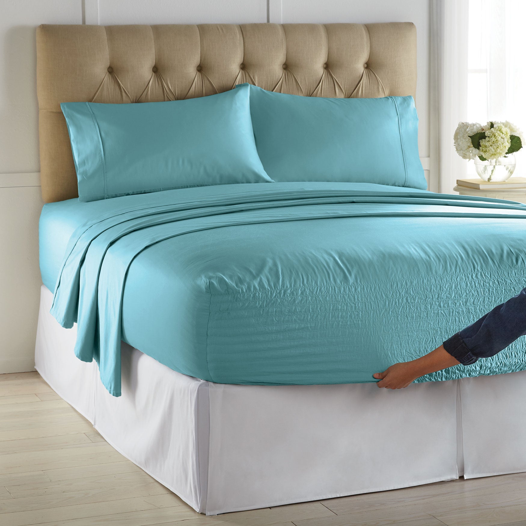 Bed Tite™ 500TC Cotton/Poly Blend Sheet Set Plus Size Bedding Woman