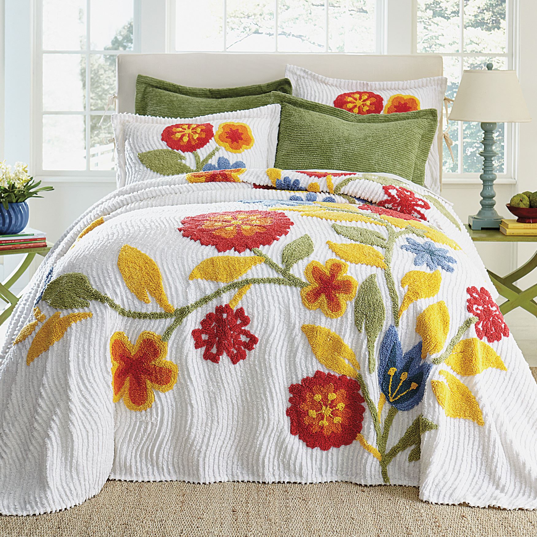 Bloom Chenille Bedspread Collection Woman Within