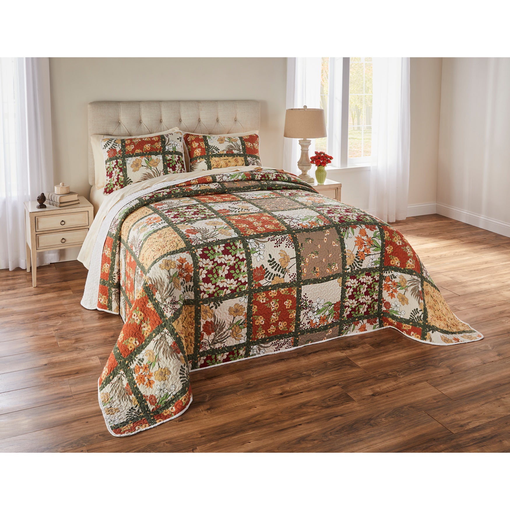 Olivia Patchwork Bedspread Collection, 
