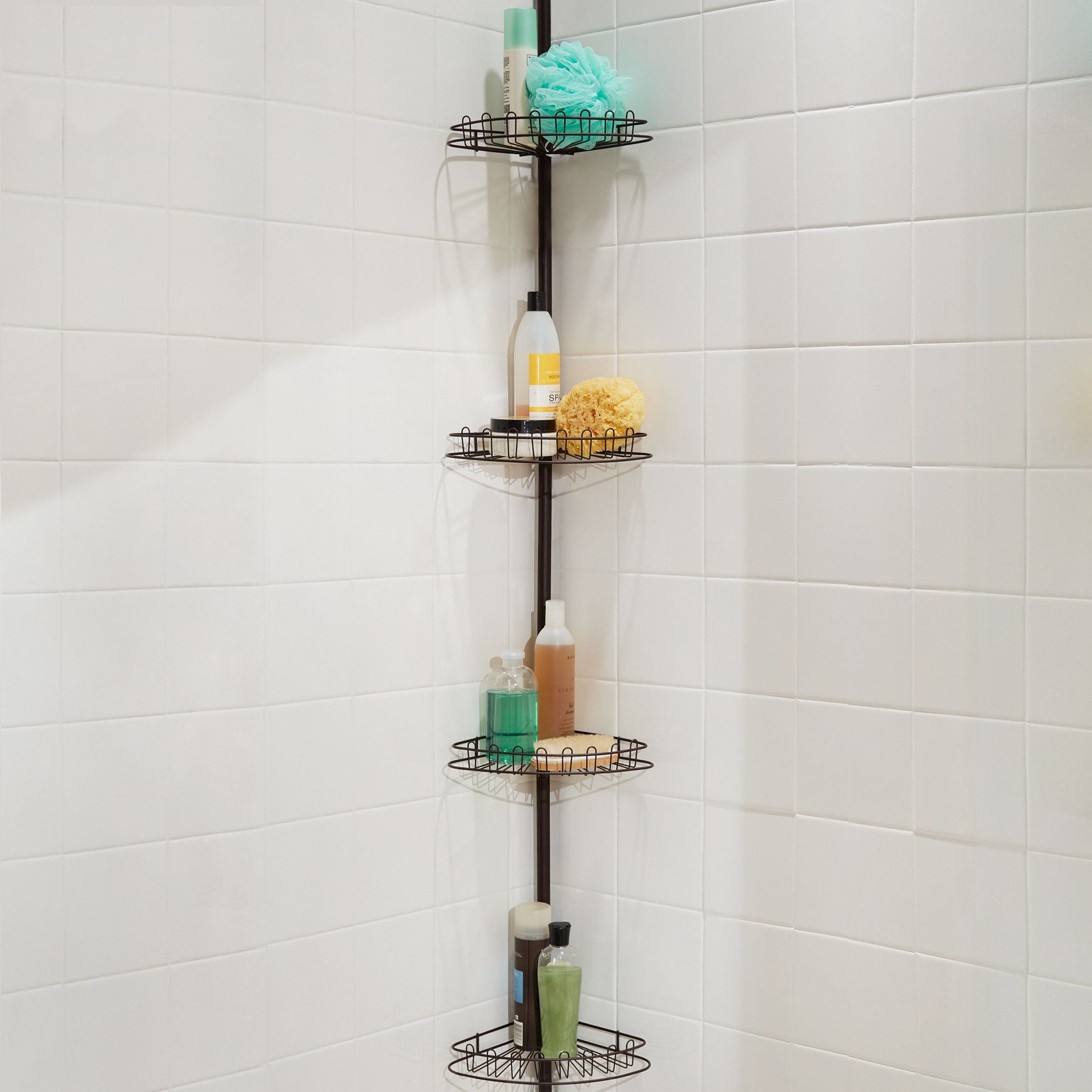 4Tier Corner Shower Shelf Woman Within