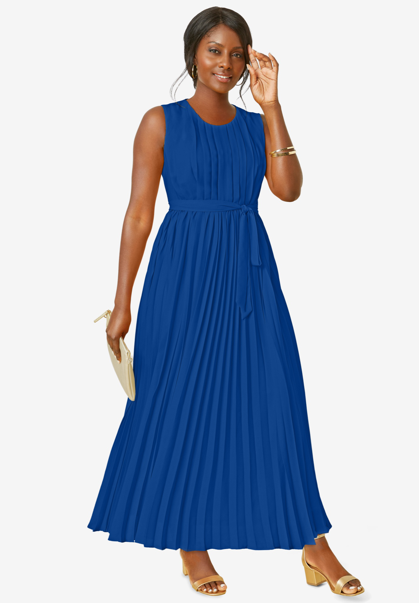 Pleated Maxi Dress | Woman Within