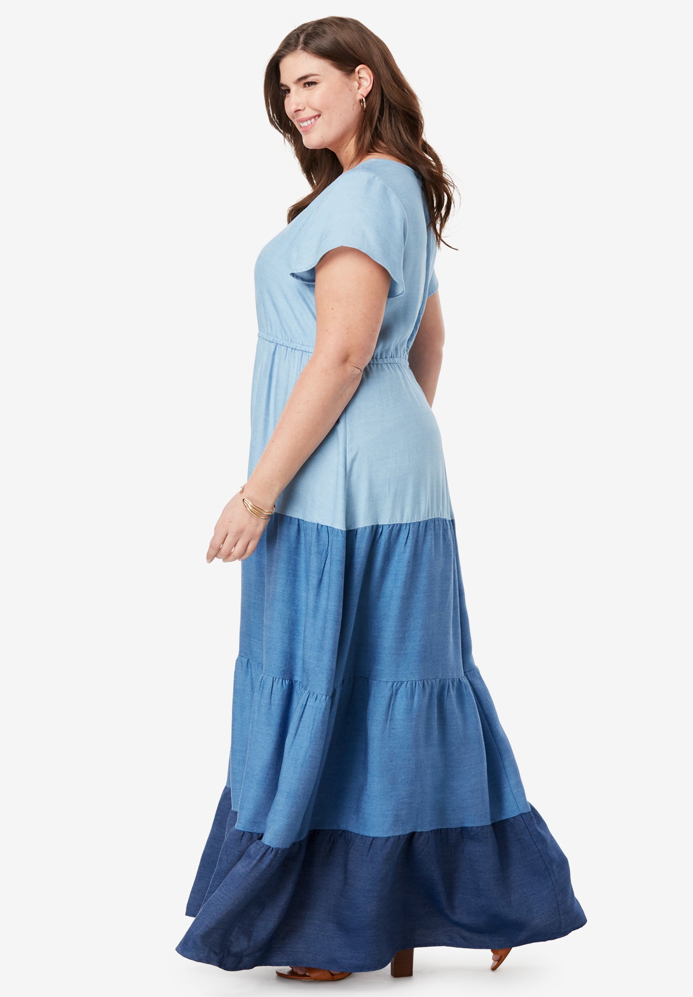 Tiered TencelÂ® Maxi Dress | Woman Within