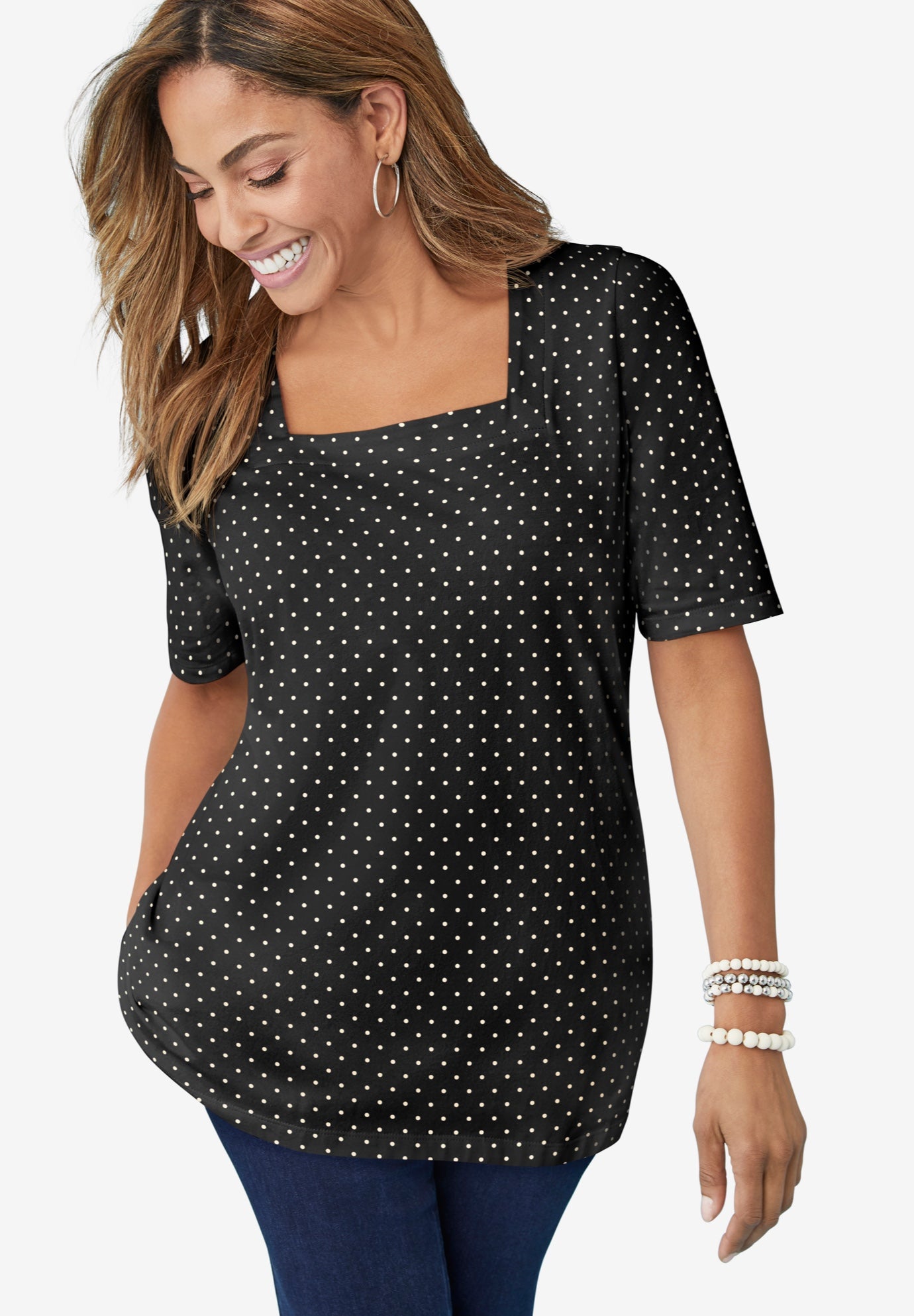 Square Neck Tee Woman Within