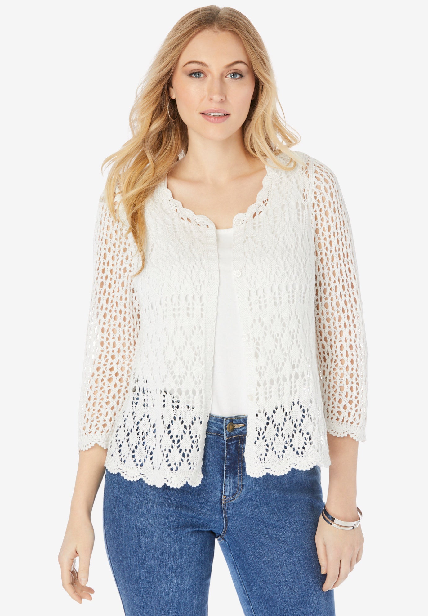 Crochet Sweater Woman Within