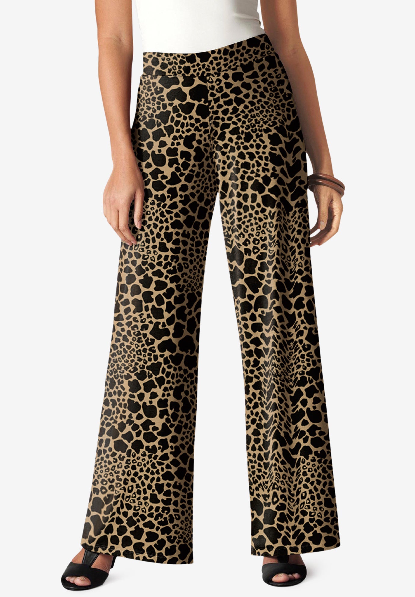 Travel Knit Palazzo Pant | Woman Within