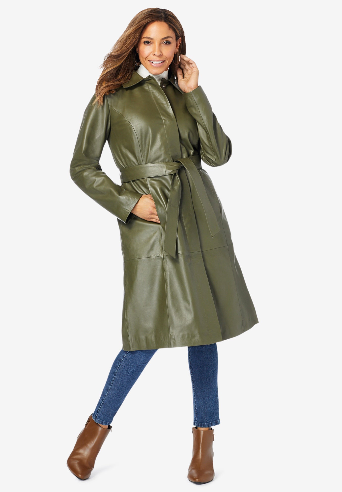 Woman within trench best sale coat