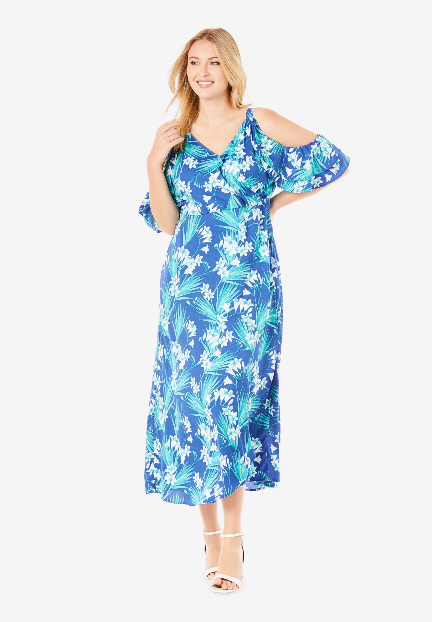 cold shoulder maxi