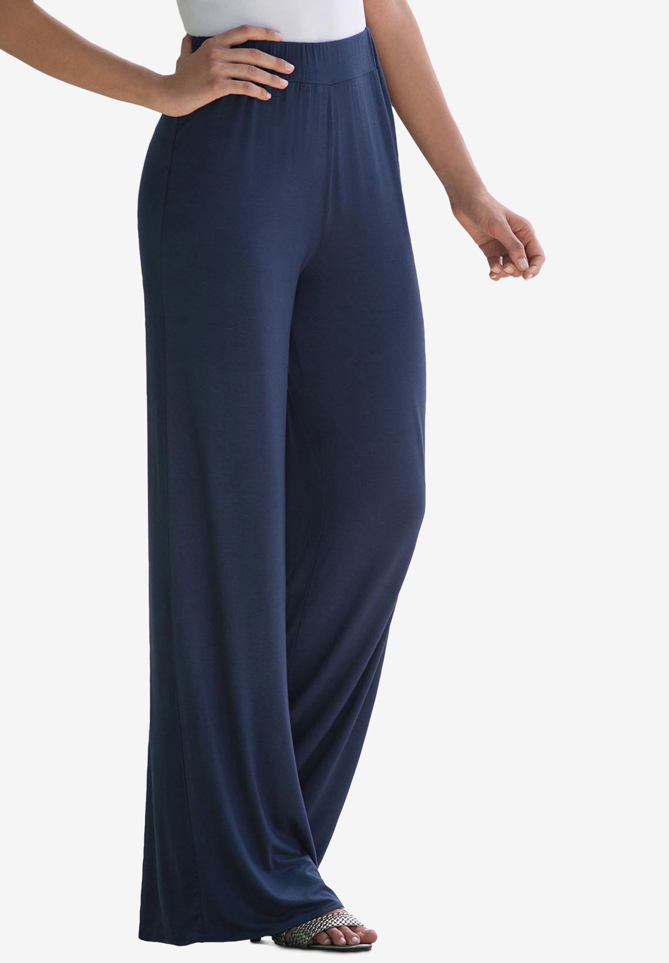 knit palazzo pants nike