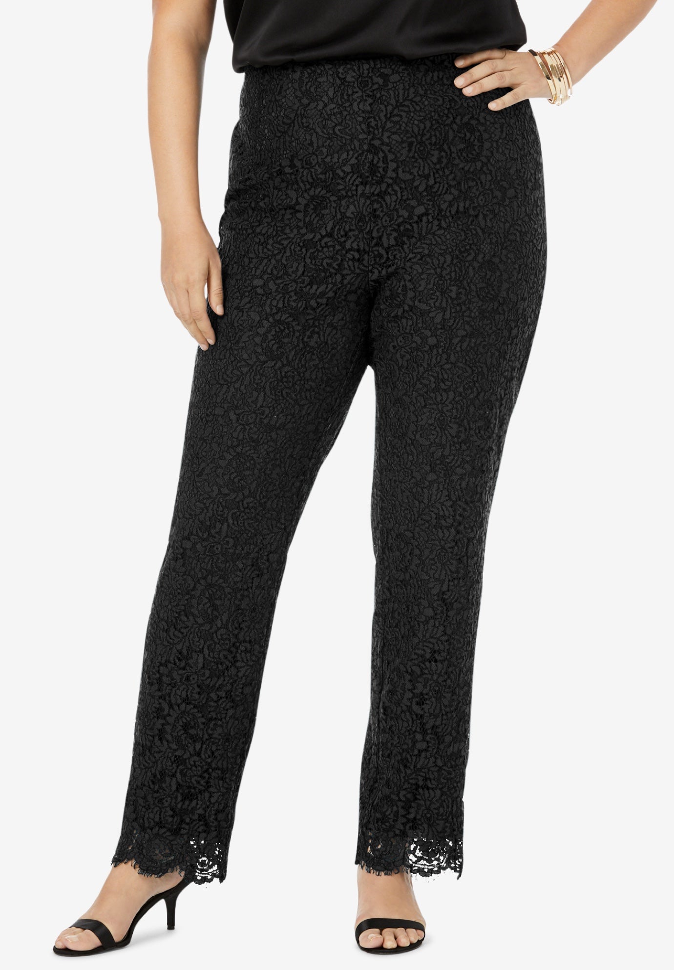 renee printed straight leg pant