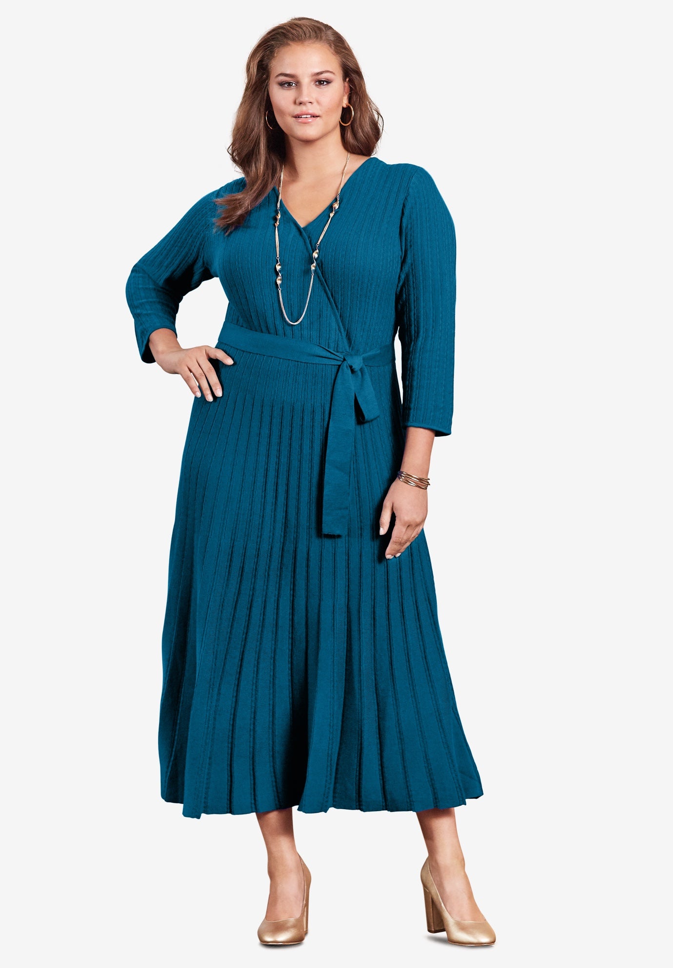 wrap sweater dresses