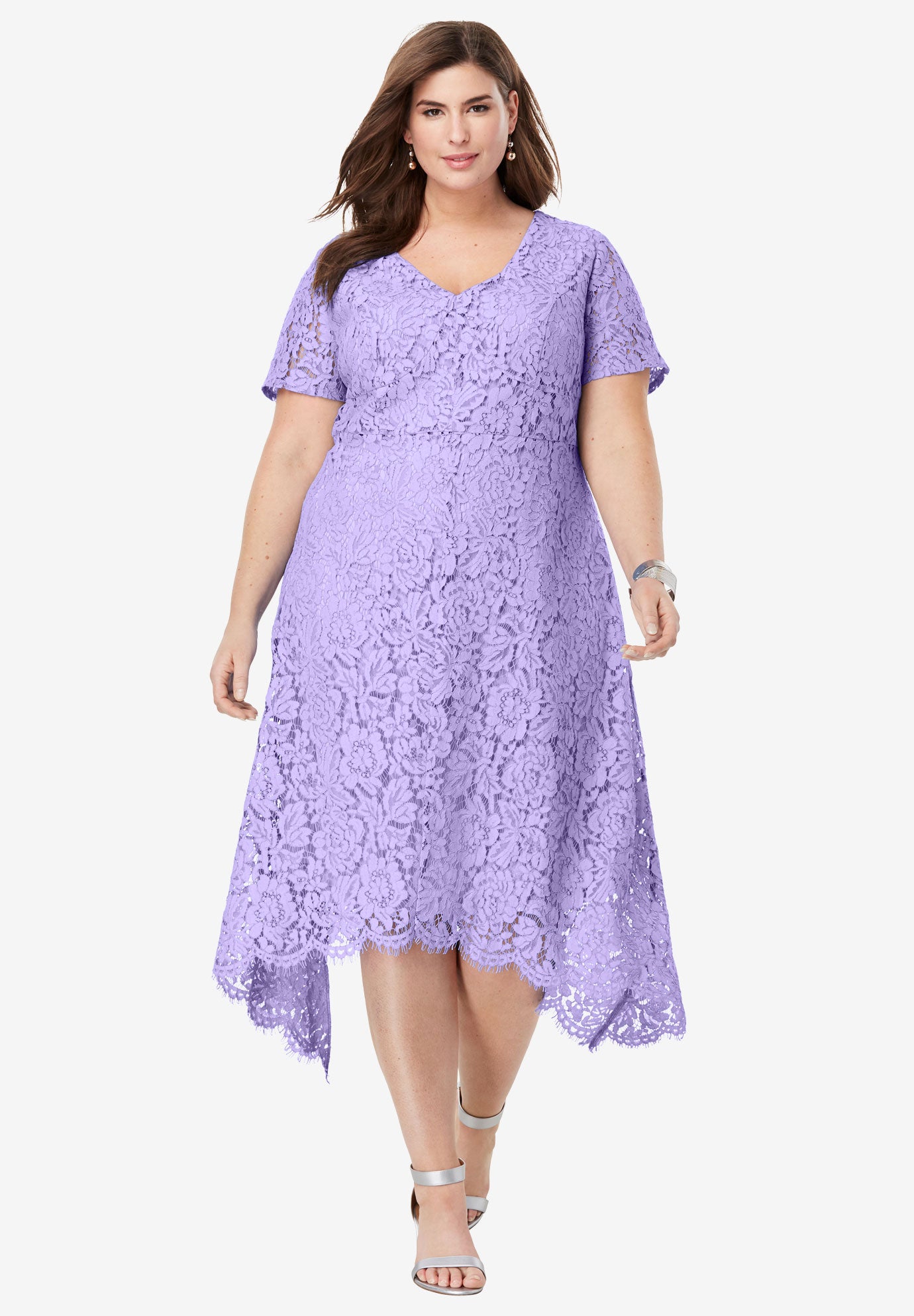 Lace Handkerchief Dress Woman Within