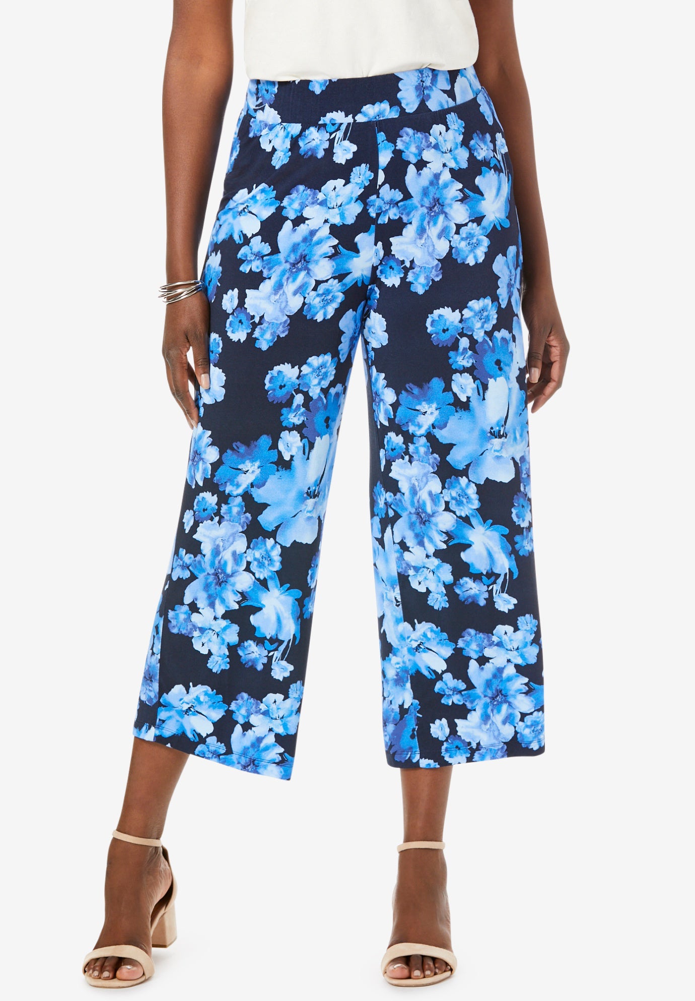 Everyday Knit WideLeg Crop Pant Woman Within