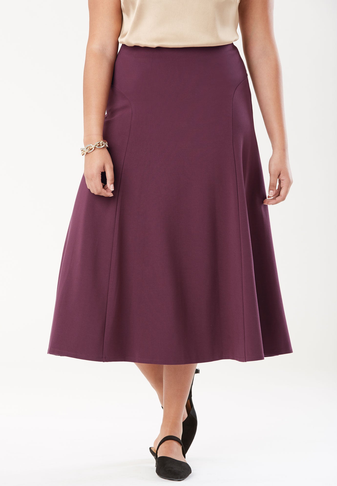 Flounce Skirt Plus Size Skirts Woman Within