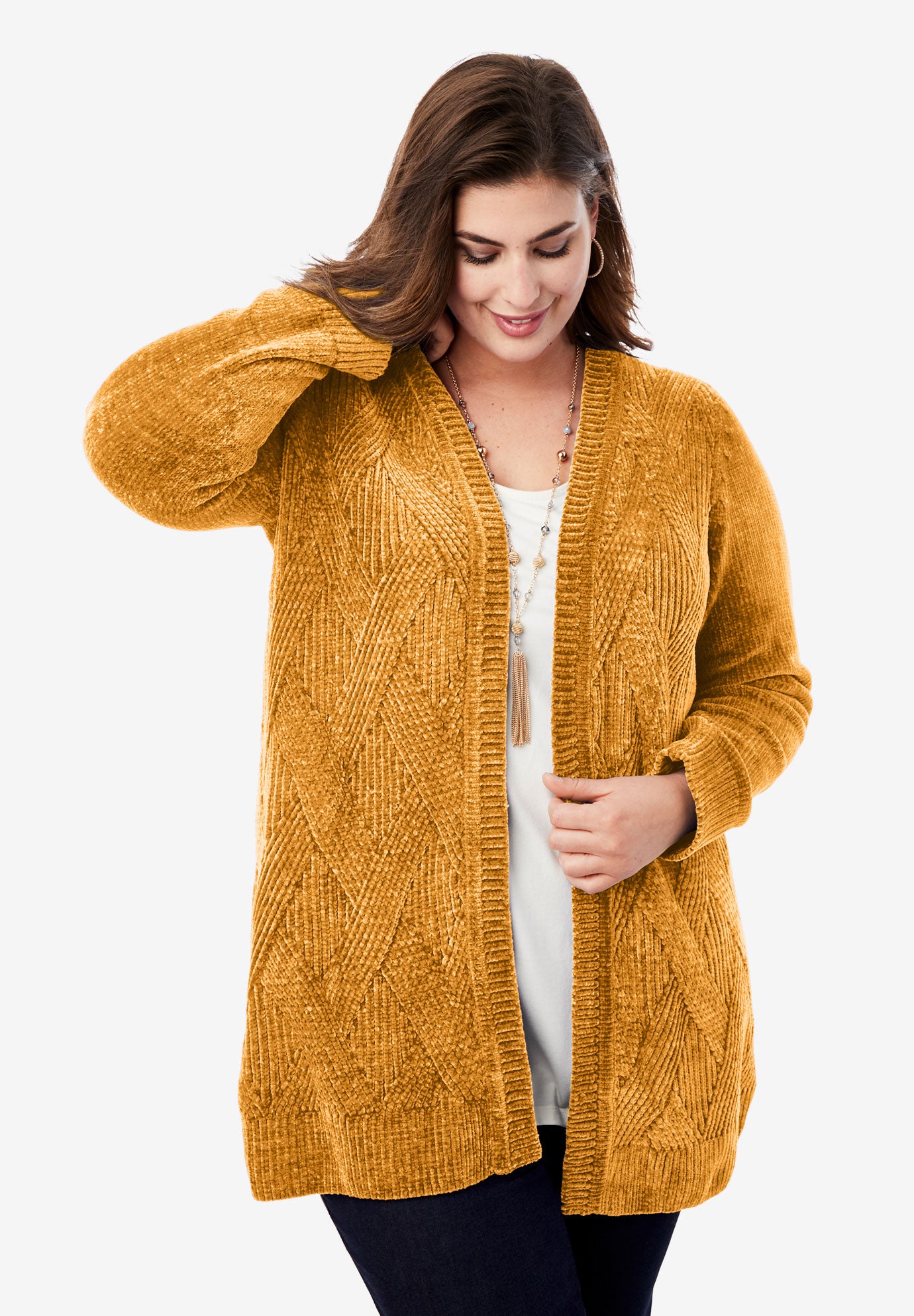 gold chenille sweater