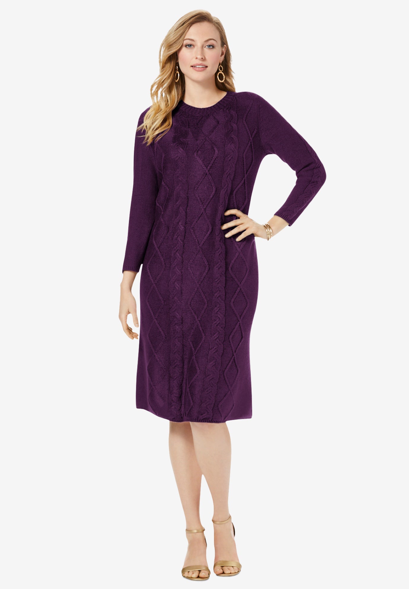 Organic Cable Sweater Dress