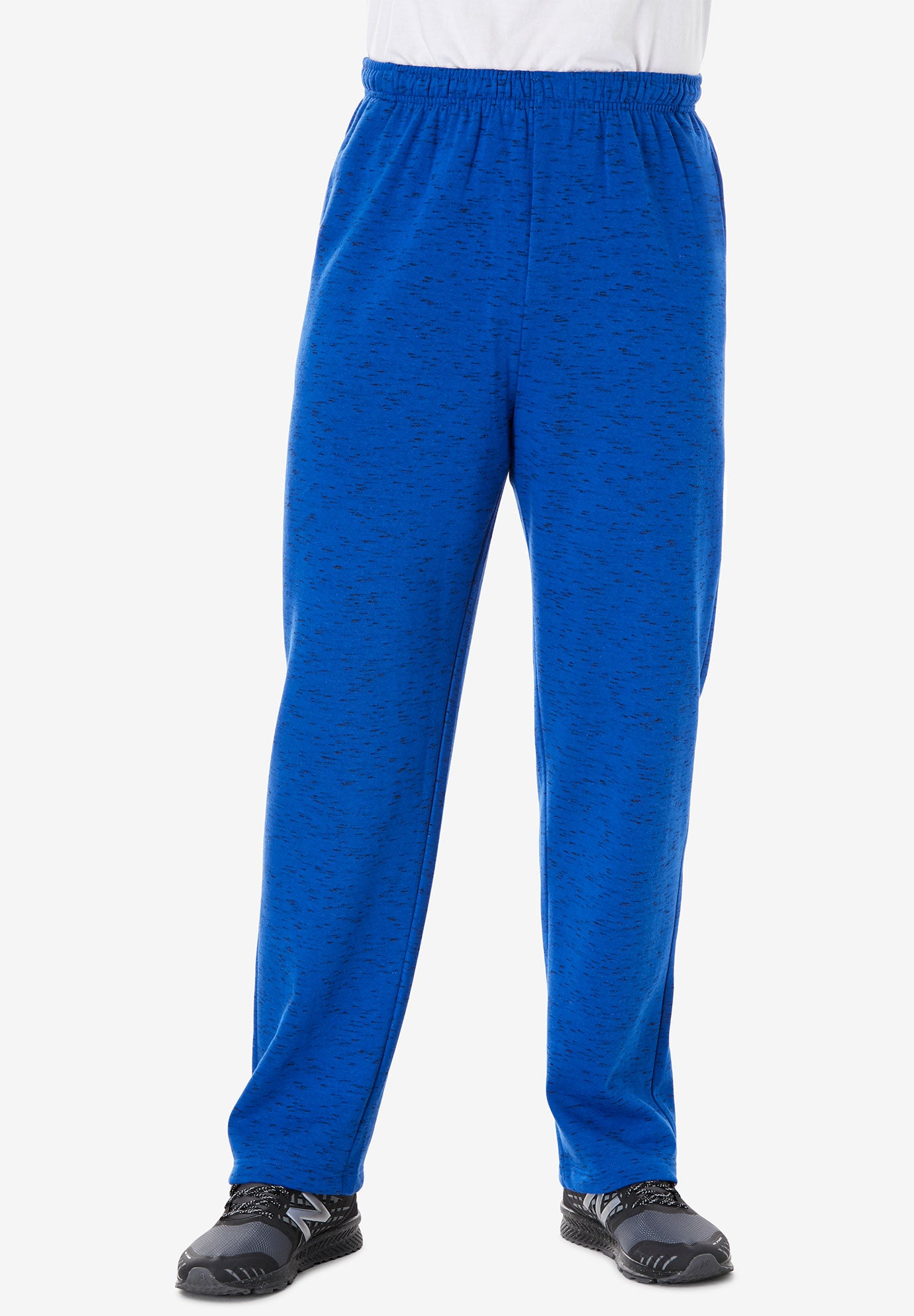fleece open bottom sweatpants
