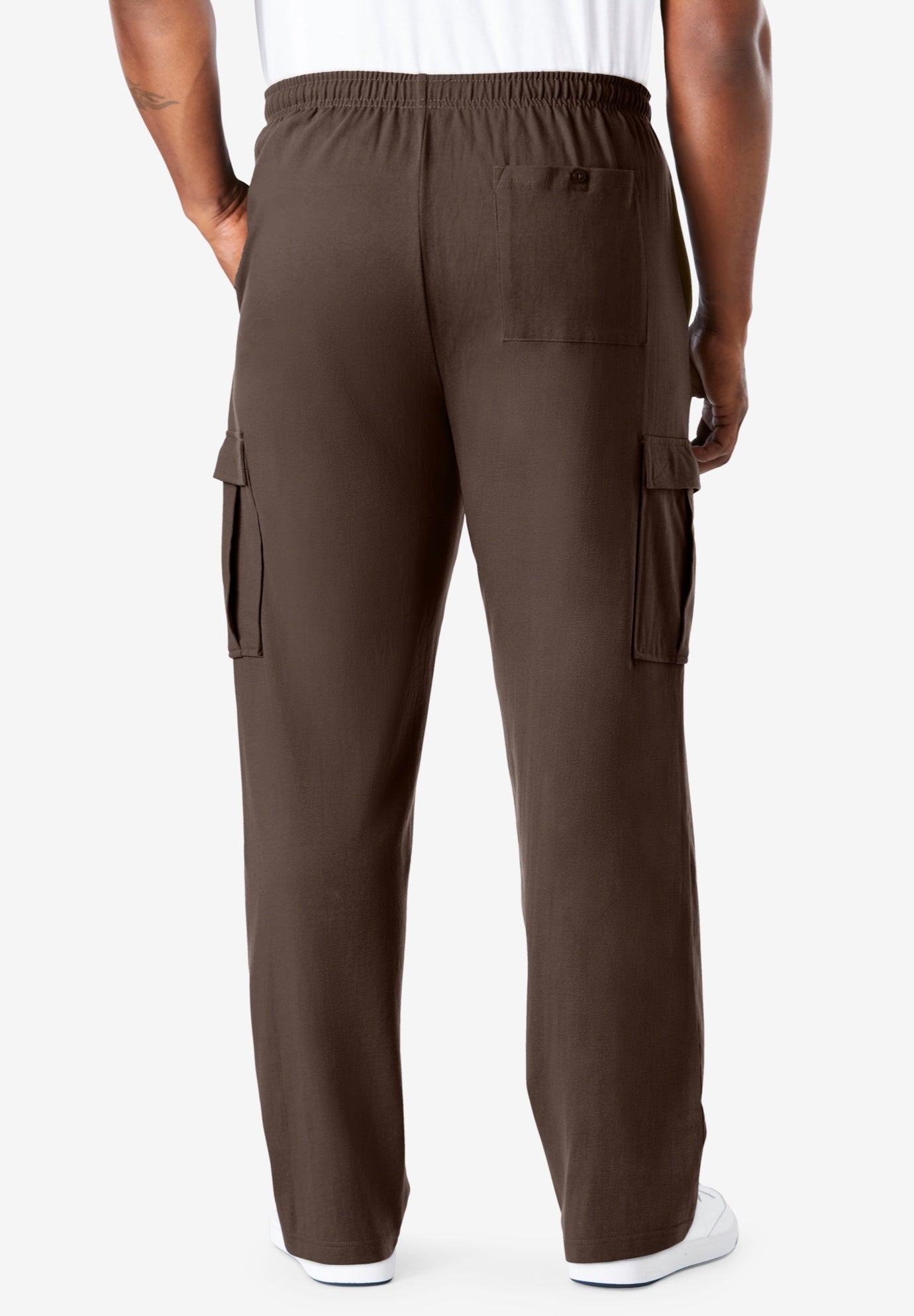 stacked cargo sweatpants