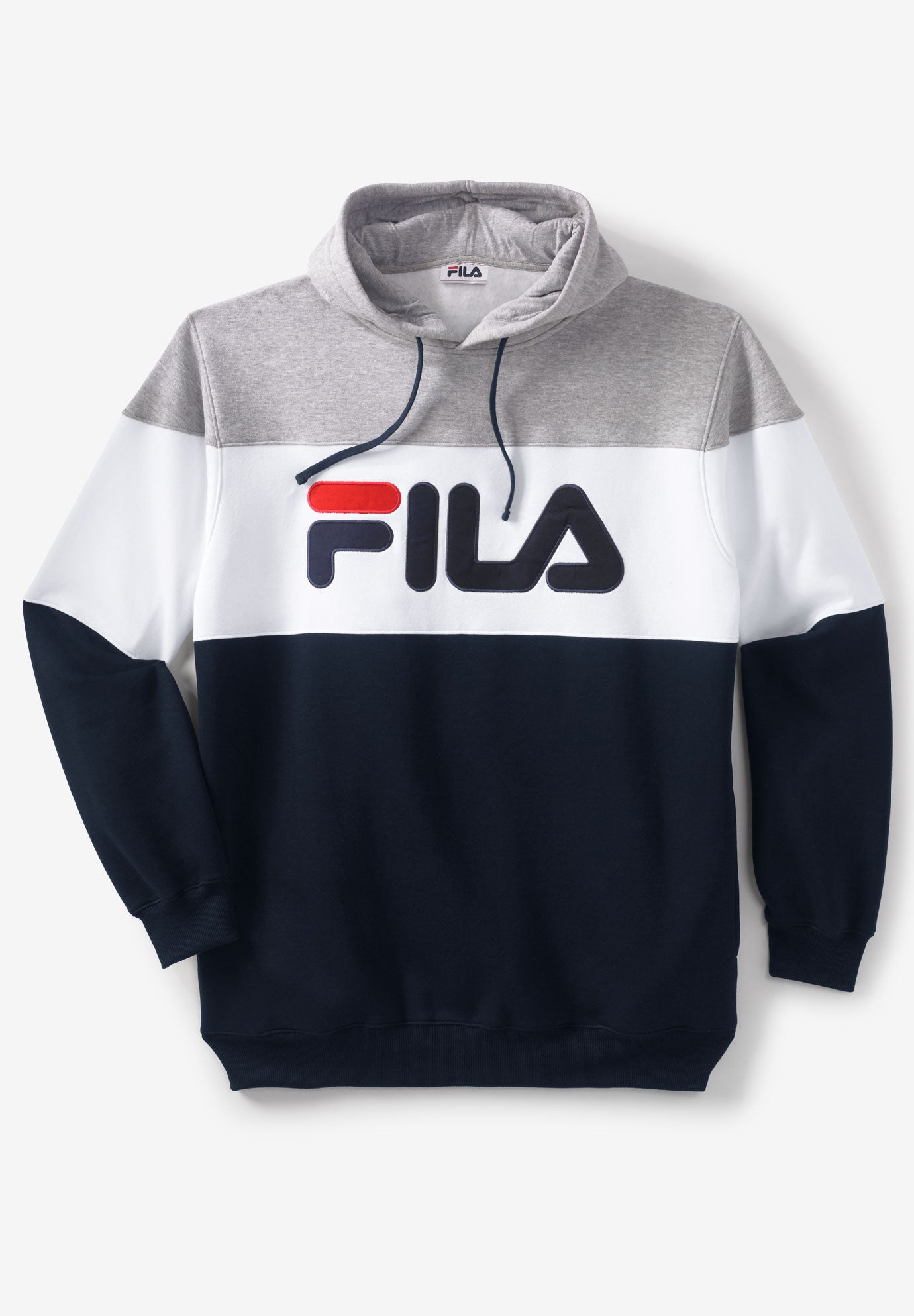 Fila colour block boyfriend store overhead hoodie