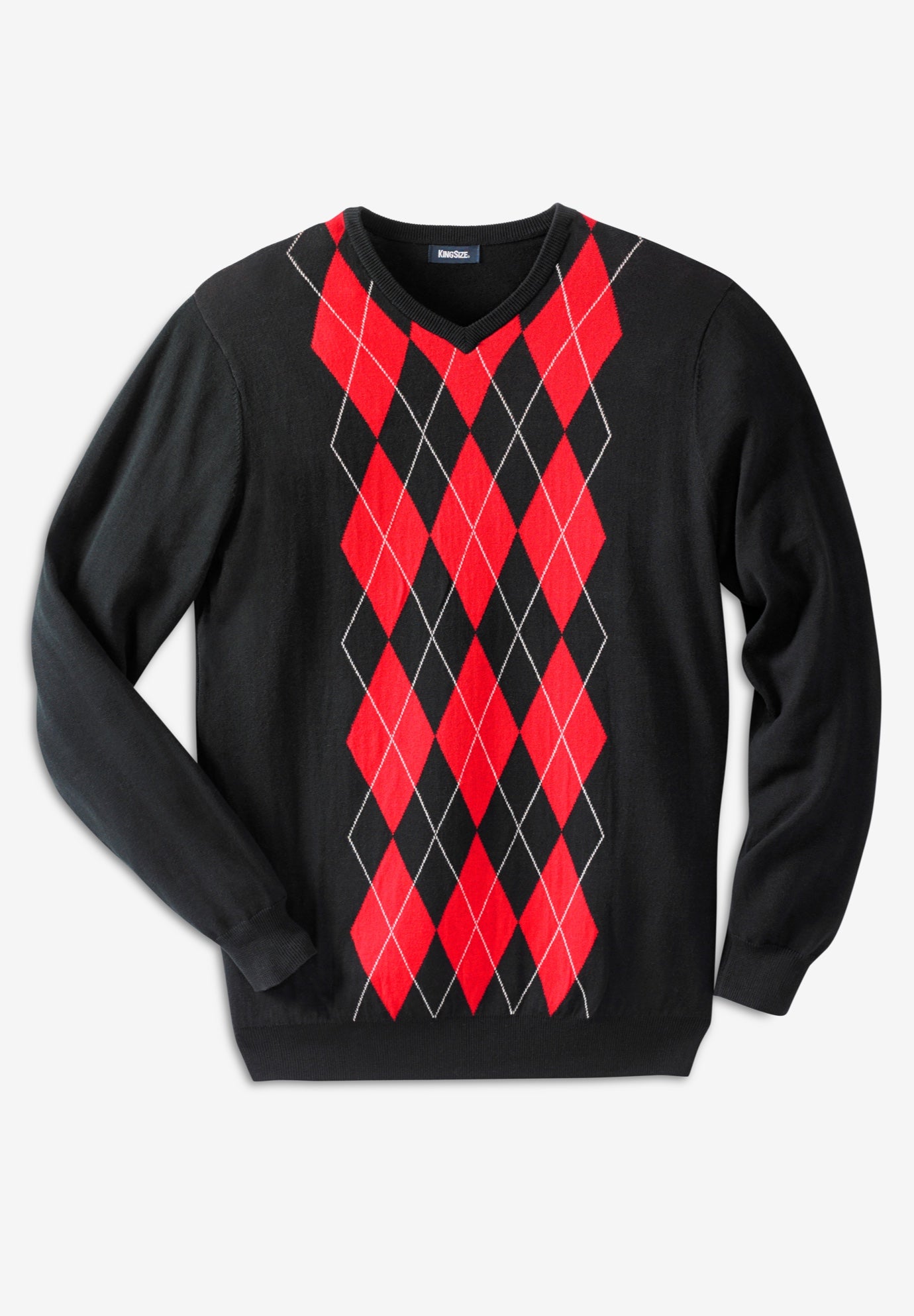 VNeck Argyle Sweater Woman Within