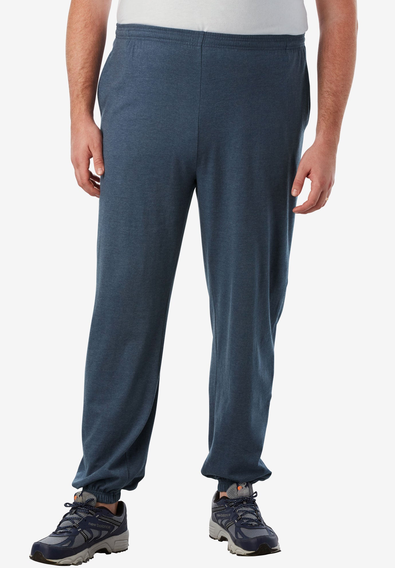 elastic waist pocket side sweatpants