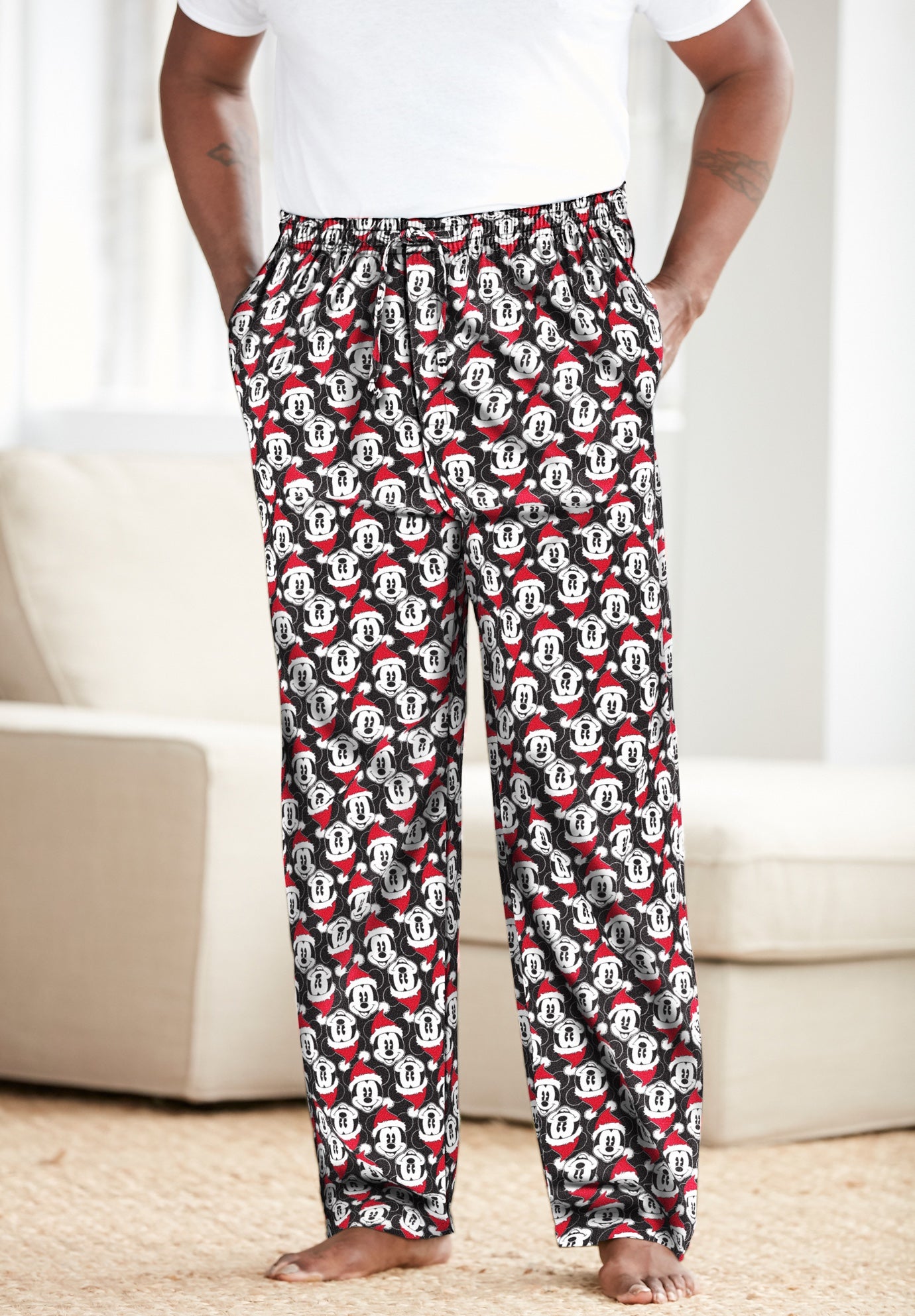 MicroFleece Holiday Pajama Pants Woman Within